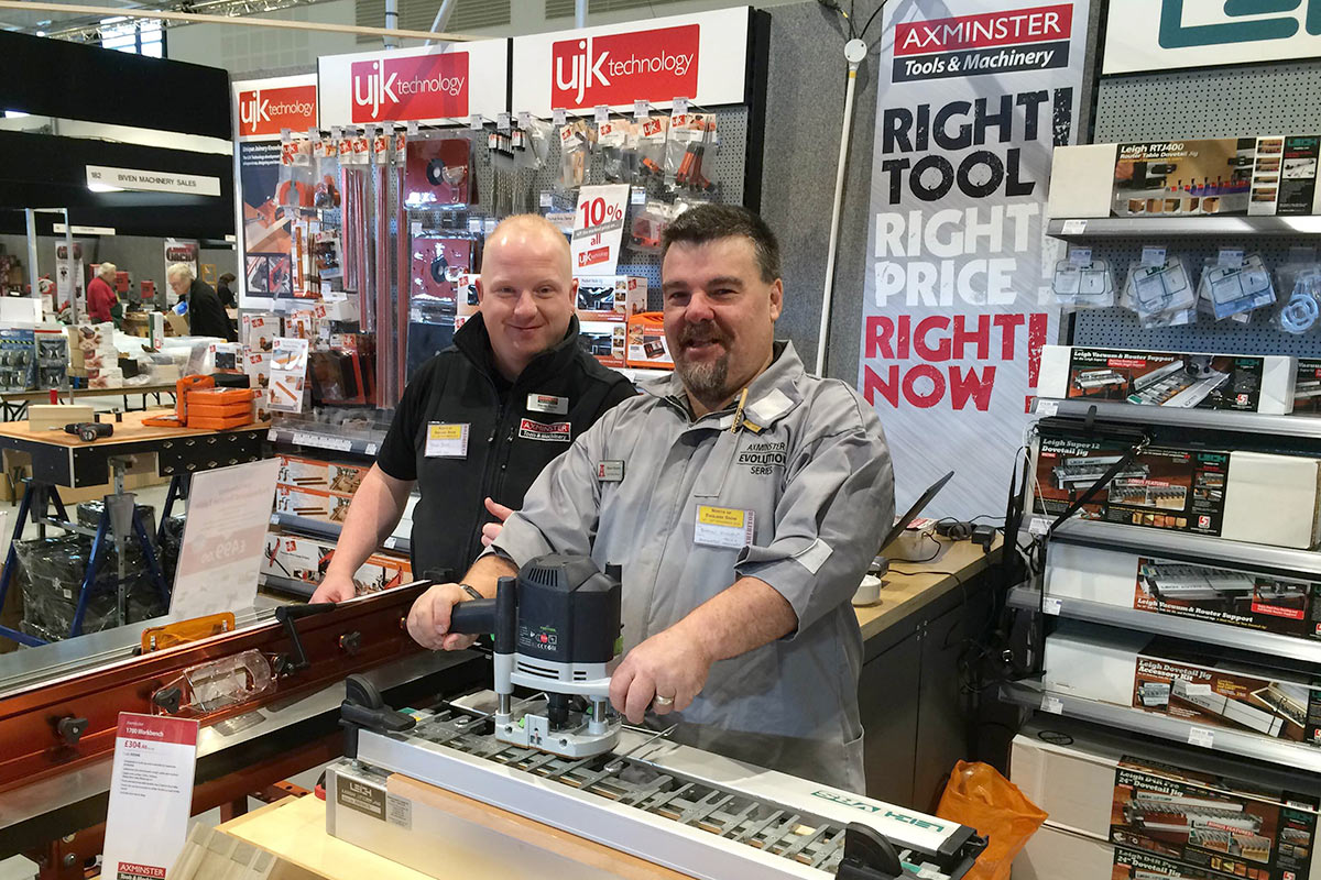 Axminster will have all its best brands at the Midlands Woodworking Show