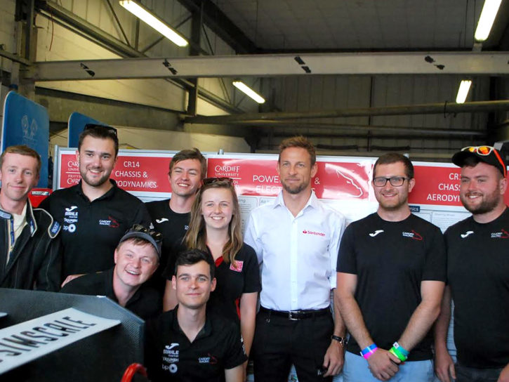 Cardiff Racing team with former F1 champion Jenson Button