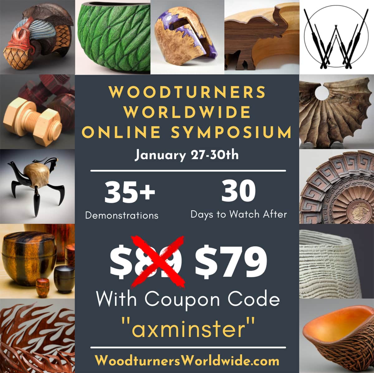 Woodturners Worldwide Online Symposium - January 27th - 30th